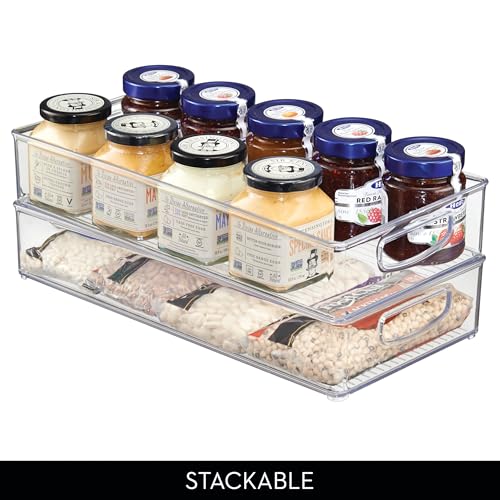 iDesign Stackable Clear Plastic Extra Long Pantry Organizers - Image 6