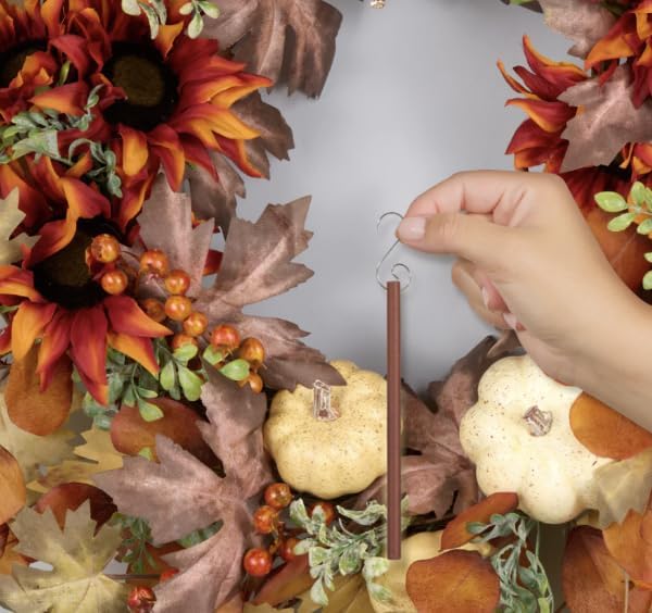 Scentsicles Pumpkin n Cider Scented Christmas Ornaments with Hooks - 2 Bottles (12 Sticks Total)