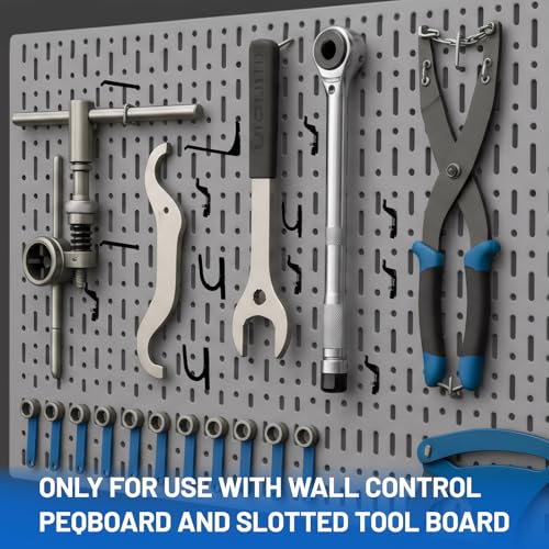 Zonon 52 Pcs Metal Wall Control Hooks Slotted Storage - Image 5