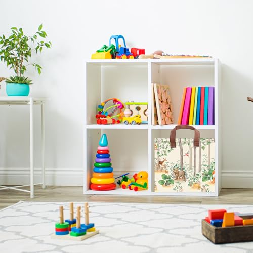 Woodland Animal Storage Basket Waterproof Canvas Toy - Image 7