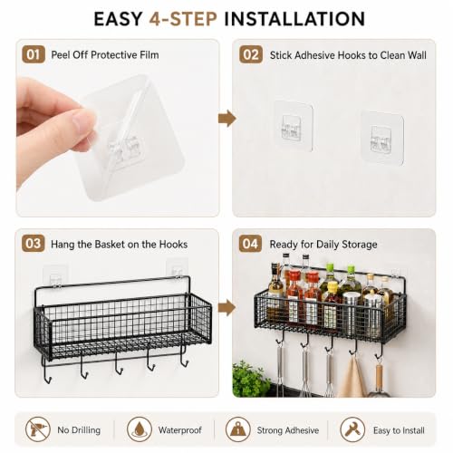 Broom Holder Wall Mount, Mop Organizer with Cleaning Tools - Image 6