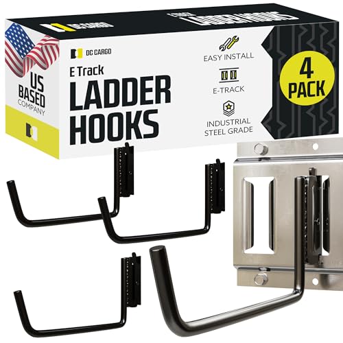 DC Cargo - Extended Flat J Hook E Track Ladder Hooks (4 - Image 2