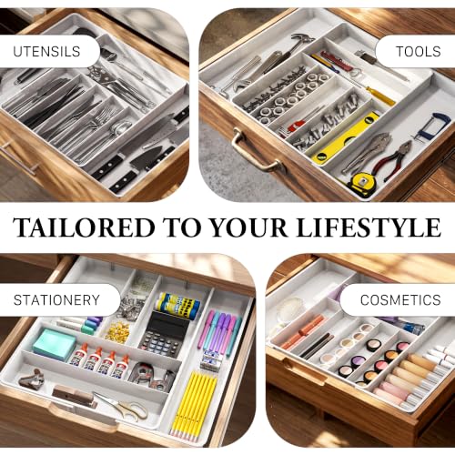 Simple Houseware Expandable Kitchen Drawer Flatware Organizer - Image 7