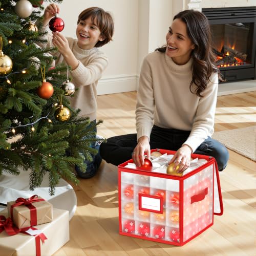 Christmas Ornament Storage Box, 64 Ball Container | Home Organization - Image 3
