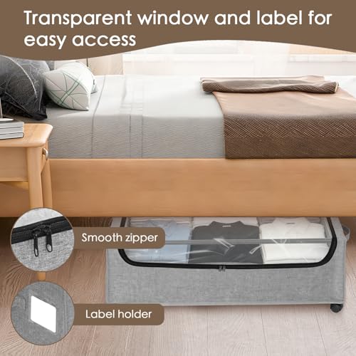 Under Bed Storage with Wheels, 2-Pack Under the Bed - Image 6