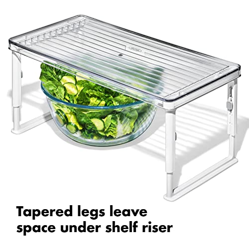 OXO Good Grips Adjustable Height Fridge Shelf Riser - Image 6