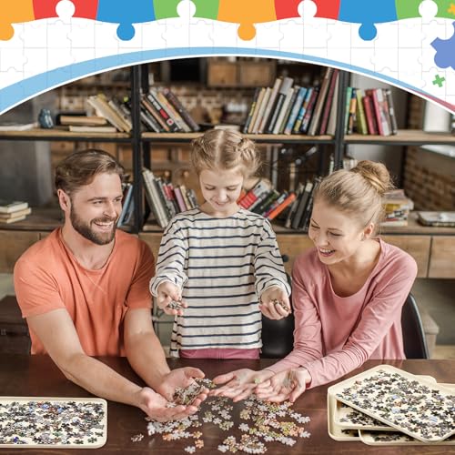 4 Pcs 15'' x 10.5' Extra Large Puzzle Sorting Trays - Image 3