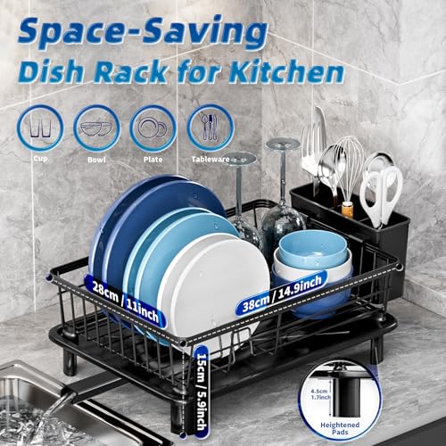 GAOKASE Dish Drying Rack for Kitchen Counter,Stainless Steel - Image 6