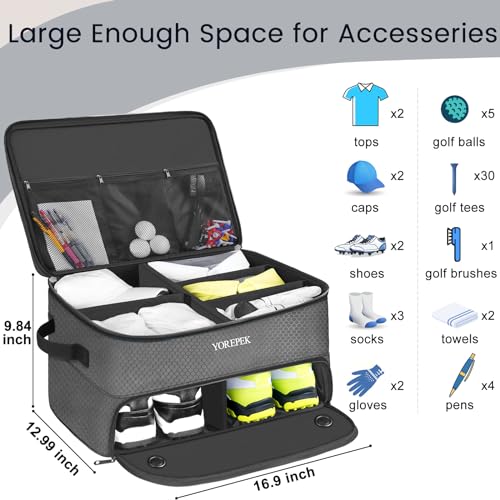 YOREPEK Golf Gifts for Men, 2 Layer Golf Trunk Organizer - Image 6