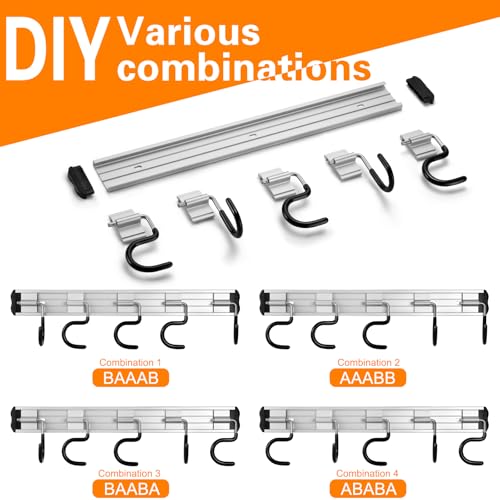 HUPBIPY 69'' Aluminum Alloy Garden Tool Organizer Wall - Image 5