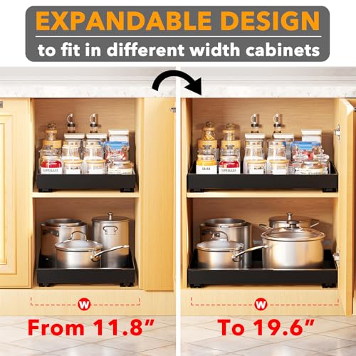 SpaceAid Pull Out Cabinet Organizer, 1 Pack | Home Organization - Image 6