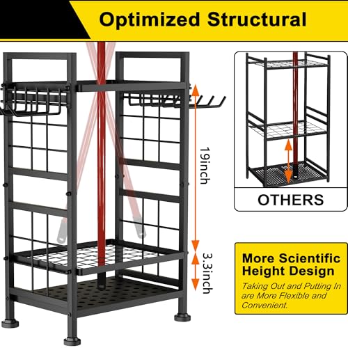 3 Tier Garden Tool Organizer, Garage Storage and Organization - Image 8