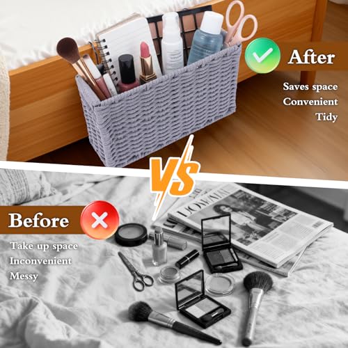 Cotton Rope Woven Bedside Caddy for Dorm Bed | Home Organization - Image 6