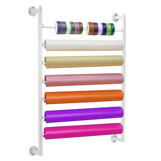 Wall Mounted Scarf Holder, Ribbon Storage Organizer - Image 1