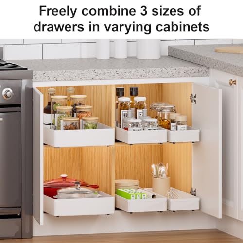 Delamu 3 Pack Pull Out Cabinet Organizer, 15.7"Deep | All Products - Image 7