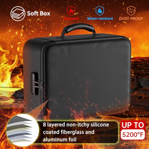 DocSafe 5200°F Fireproof Document Organizer Box with Lock, Heat - Image 3