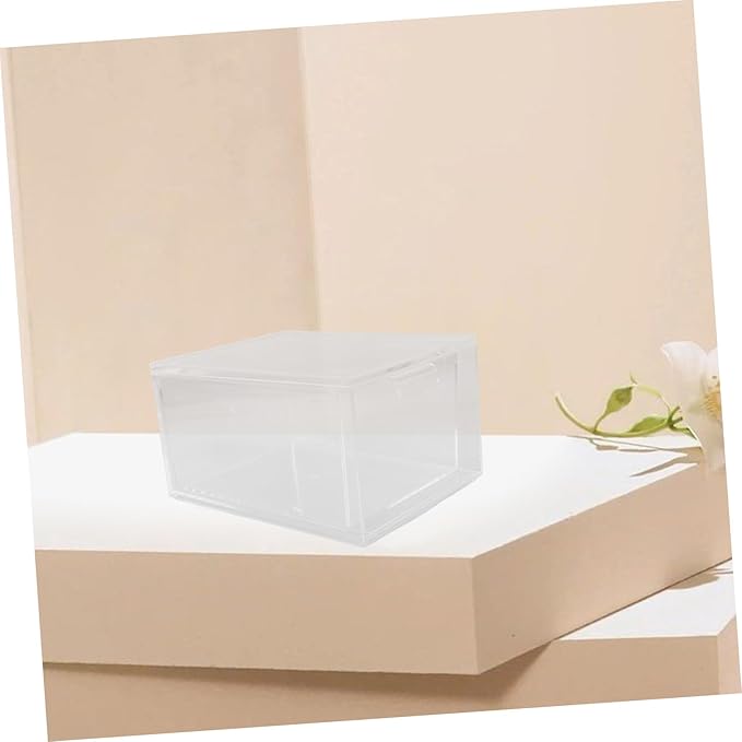 Uonlytech 3Pcs Stackable Makeup Organizer Transparent Storage Box for Vanity and Drawer Style Design Space Saving for Bathroom and Home Use