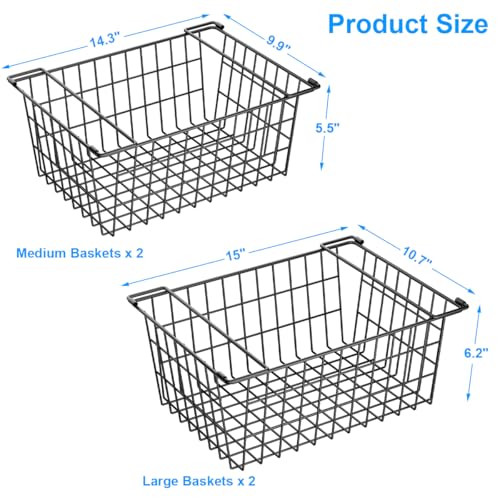 Stacking Freezer Organizer Bin Large Capacity Chest - Image 3