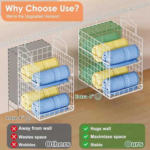 8-Tier Extended Depth Hanging Closet Organizers | Home Organization - Image 4