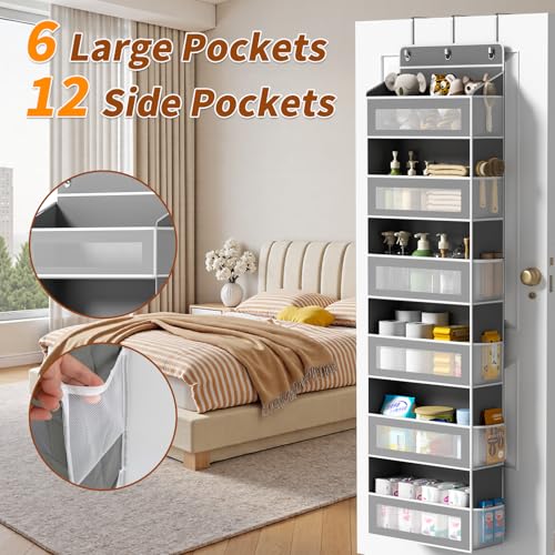 AQOOA 6-Tier Over The Door Organizer 44 lbs Capacity fit Standard - Image 4