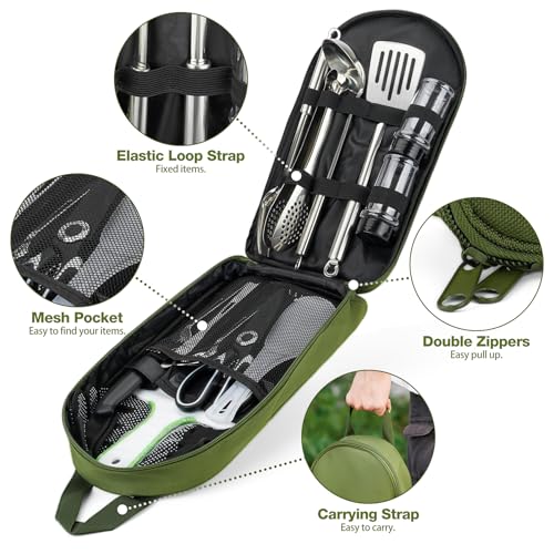 Portable 16 PCs Camping Utensil Set, CT606 - Image 7