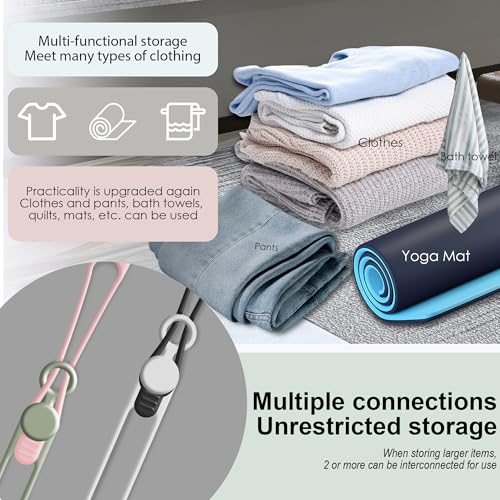 24Pcs Silicone Cable Ties, Cord Organizer Cable Management-Multi - Image 5