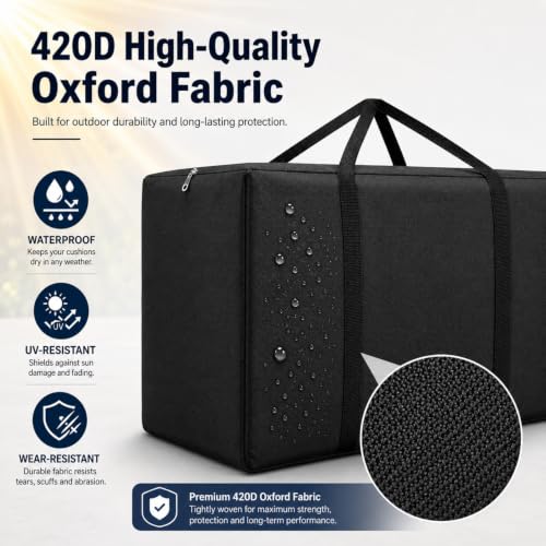 177 Gallon Extra Large Waterproof Patio Cushion Storage - Image 6