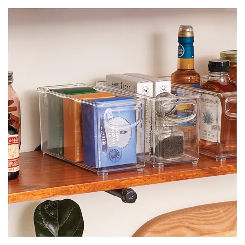 iDesign Slim Clear Plastic Stackable Storage Bin, Ta | All Products - Image 4