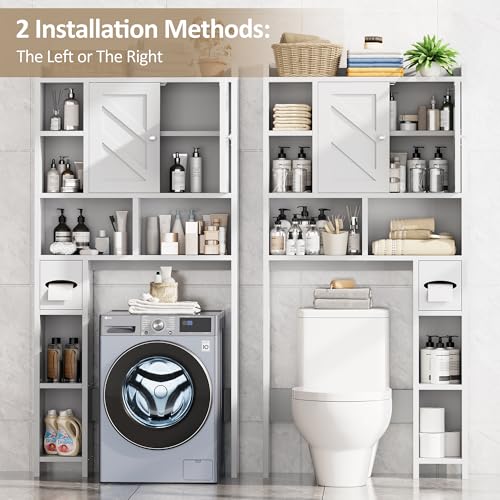 Over the Toilet Storage Cabinet, Freestanding Storage - Image 7