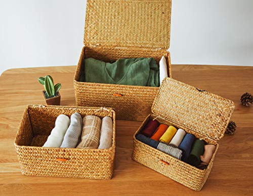 Yesland Small Shelf Baskets with Lid Set of 3, Compa | All Products - Image 7