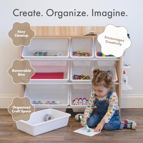 Humble Crew Kids Toy Organizer with Display Shelf, 9 Bins - Image 7