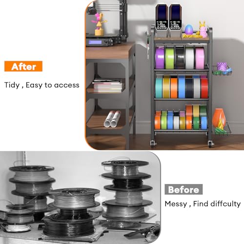 3D Printer Filament Storage Rack- 4 Tiers Filament Spool - Image 7
