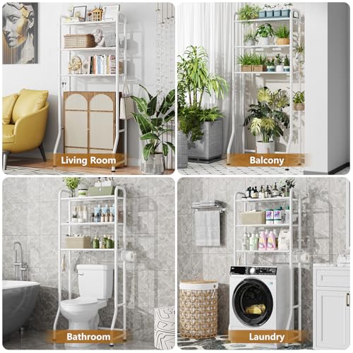 Simple Trending Over The Toilet Storage Rack, Metal 3 Tier - Image 6