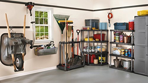 Rubbermaid Garage Tool Tower Rack Easy to Assemble Wheeled - Image 4