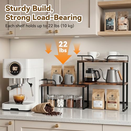 Housolution Stackable Kitchen Countertop Organizer Corner Shelf - Image 6