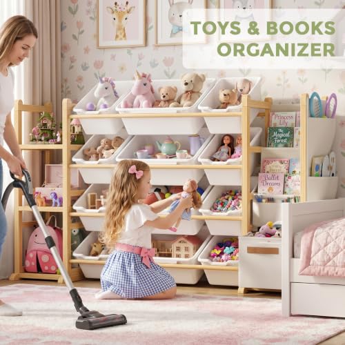 Toy Storage Organizer with 12 Bins and 3 Shelves, Kids Toy - Image 5