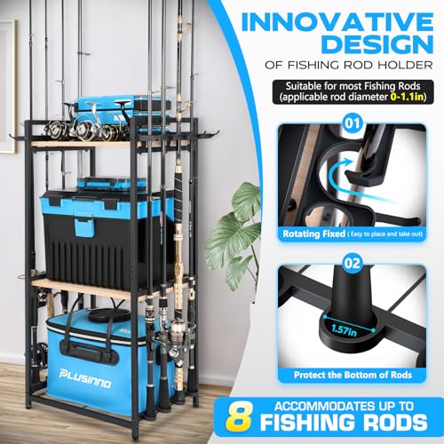PLUSINNO 3 Tier Fishing Rod Holder, Fishing Pole Holders - Image 3