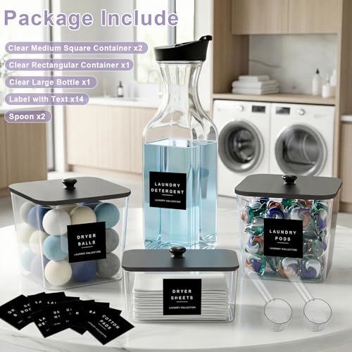 POLRAI Laundry Pod Containers and Dryer Sheet Holder - Image 3