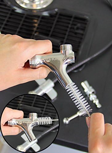 Kegco 1 Gallon Hand Pump Pressurized Kegerator Cleaning Kit w/No-Rinse Cleaner