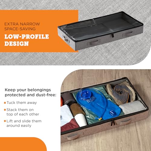 storageLAB Under Bed Storage Containers, Low Profile Underbed - Image 4