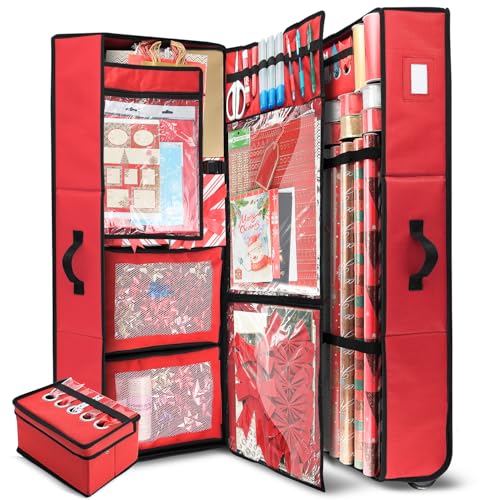 Hearth & Harbor Wrapping Paper Storage Container | Home Organization - Image 2
