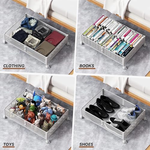 Under Bed Storage Container with Wheels,Patterned - Image 5