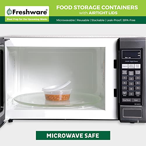Freshware Food Storage Containers [50 Set] 8 oz Plastic Deli - Image 6