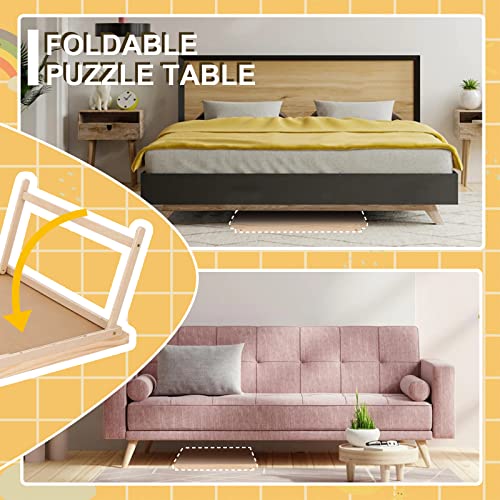 Puzzle Board 1500 Pieces,2 in 1 Jigsaw Puzzle Table with Folding - Image 5
