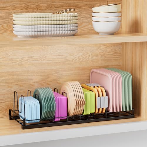 Expandable Food Container Lid Organizer with 9 Adjus | All Products - Image 2