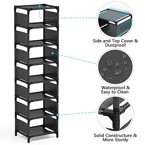 Tribesigns Vertical Shoe Rack, Narrow Shoe Shelf - Image 6