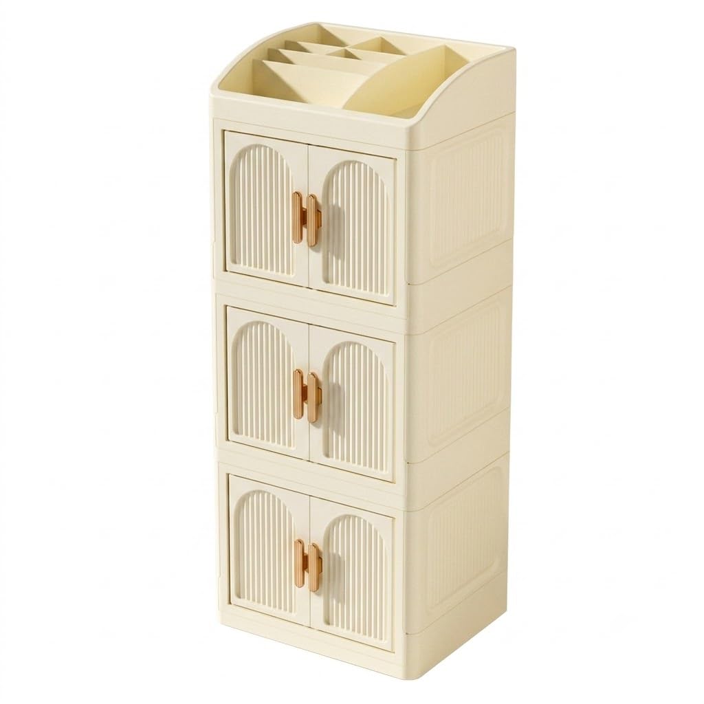 Foldable Makeup Organizer Storage Box - Image 1