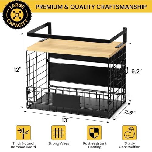 [WIDER SHELF] 1 SET Strong Magnetic Shelf Basket - Image 3