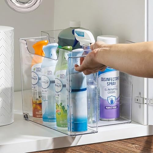 Sorbus Under-Sink Organizer Bins with Wheels & Handles (2 Sizes) - Image 4