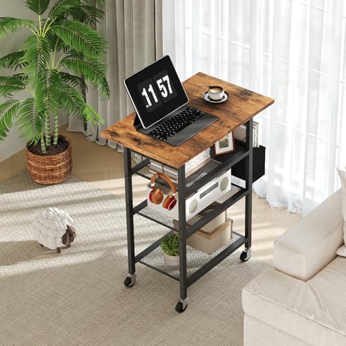 MAHANCRIS 4-Tier Printer Stand, Rolling Printer Table on Wheels - Image 6